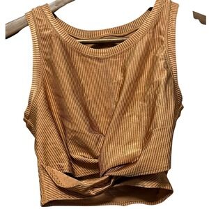 OFFLINE by Aerie Ribbed Twist‎ Front Sleeveless Cropped Tank Top - Women's
